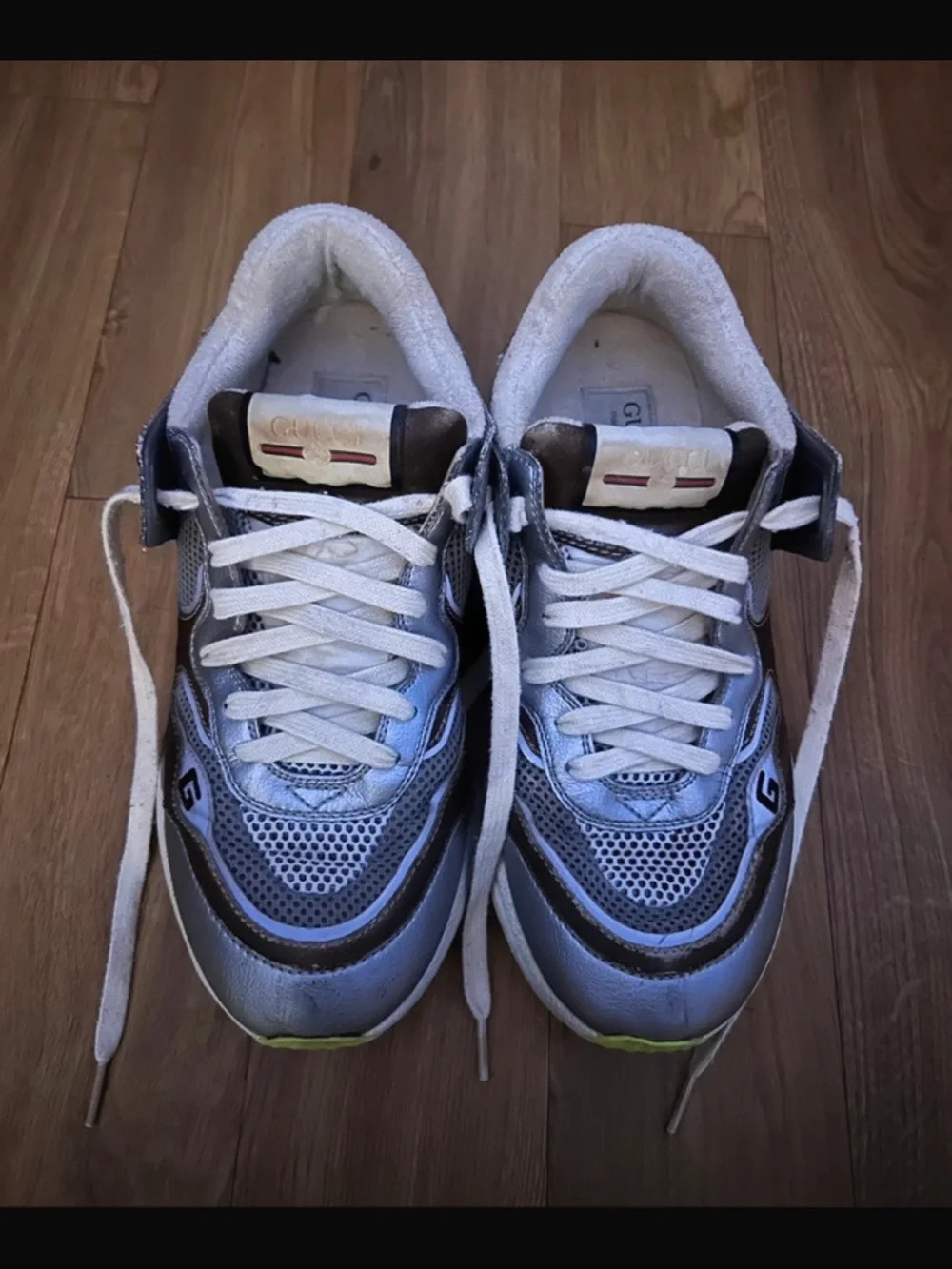 Gucci Beige and Cream Suede Sneaker